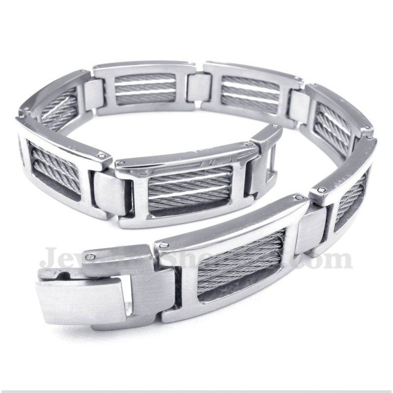 Titanium Kabelarmbånd Til Mænd