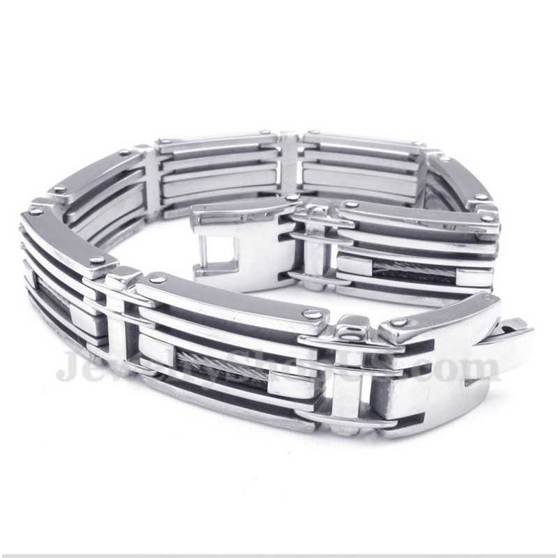 Titanium Kabelarmbånd Til Mænd