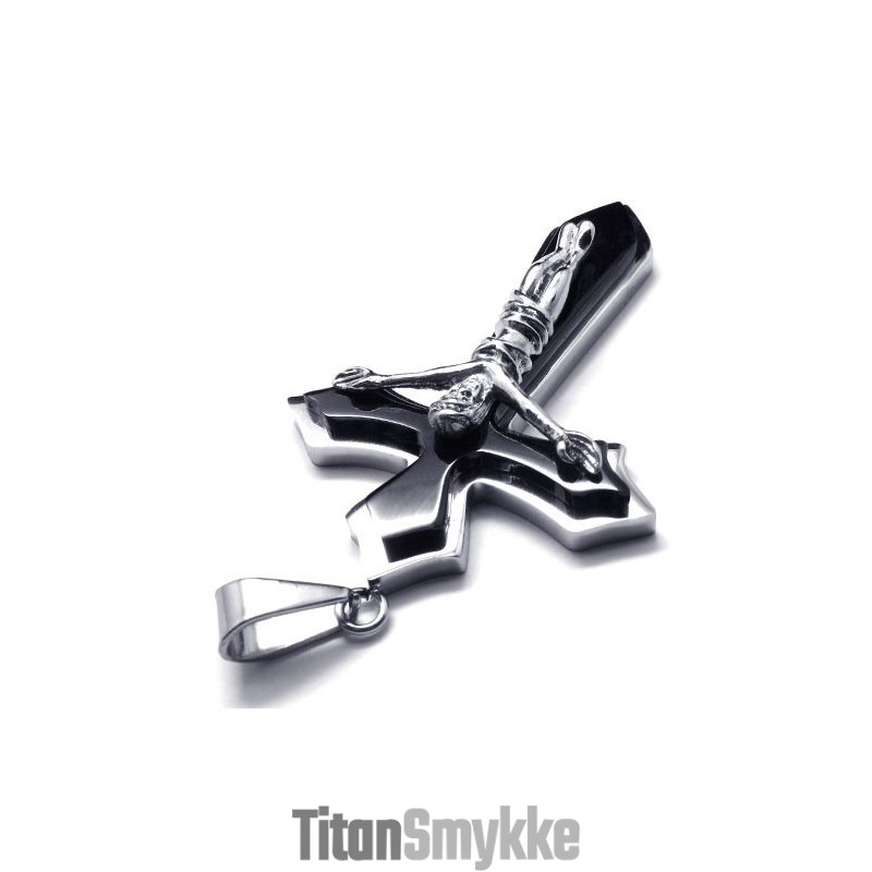 To-Lags Kors Titanium Vedhæng (Sølv)