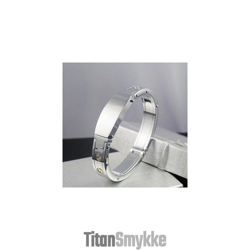 Herre Titanium Diamant Armbånd