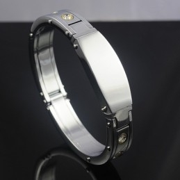 Herre Titanium Diamant Armbånd