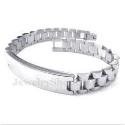 Herrearmbånd I Titanium Med Krystal