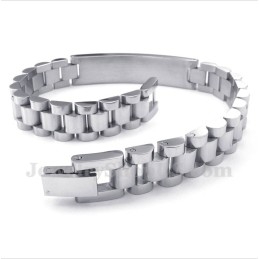 Herrearmbånd I Titanium Med Krystal