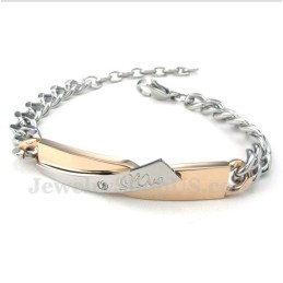 Titanium Guld Pararmbånd Til Kvinder