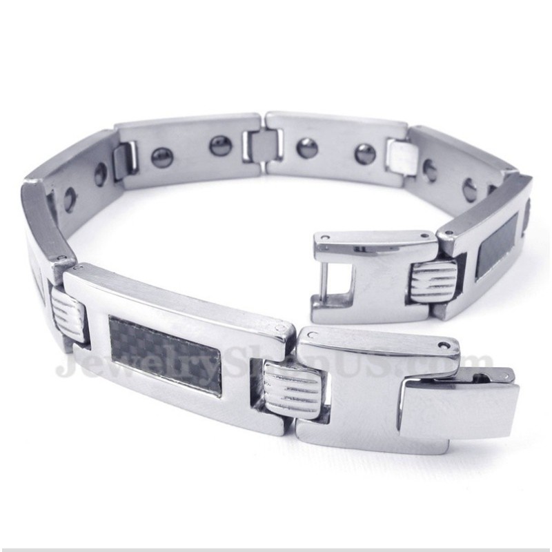 Herrearmbånd I Titanium, Kulfiber, Magnet