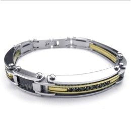 Herre Diamant Titanium Armbånd