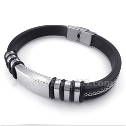 Herre Gummi Titanium Armbånd