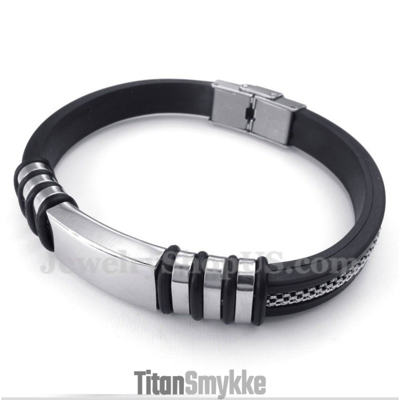 Herre Gummi Titanium Armbånd Herre Gummi Titanium Armbånd