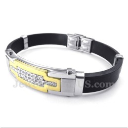 Herrearmbånd Med Diamanter I Titanium