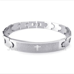 Armbånd Med Spanske Bibelvers I Titanium Til Mænd