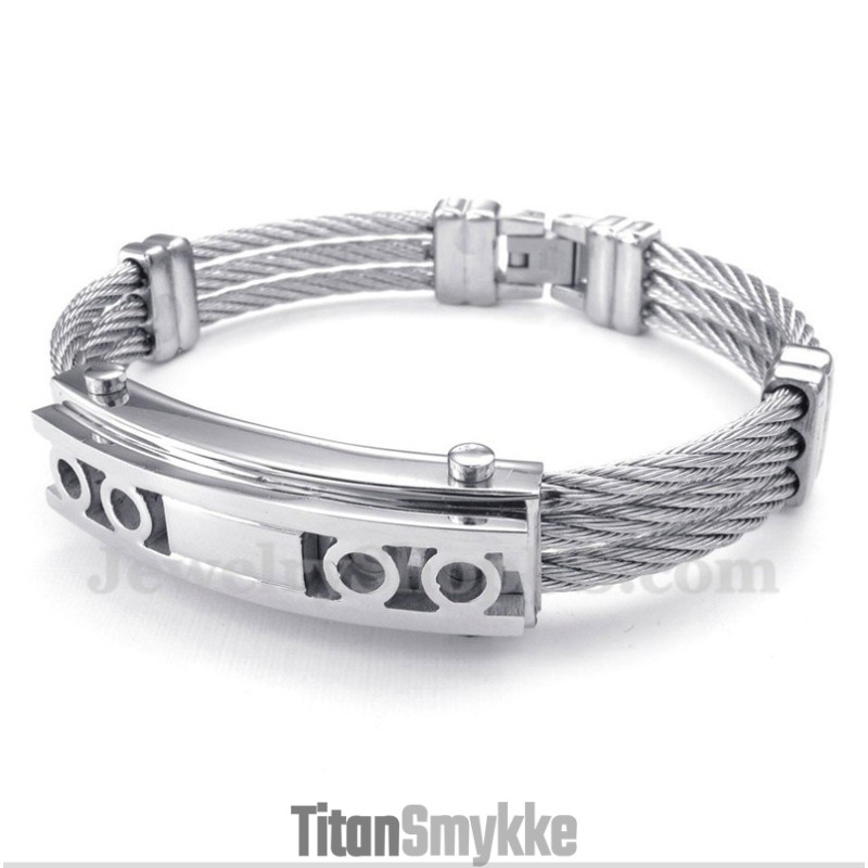Titanium Kabelarmbånd Til Mænd Titanium Kabelarmbånd Til Mænd