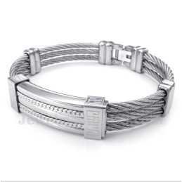 Titanium Kabelarmbånd Til Mænd