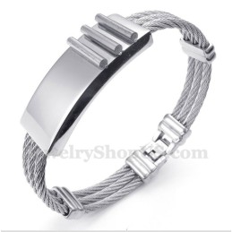Titanium Kabelarmbånd Til Mænd
