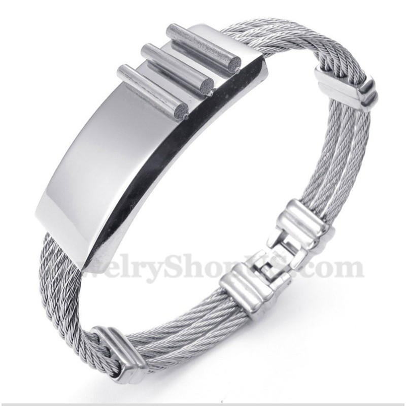 Titanium Kabelarmbånd Til Mænd