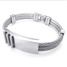 Titanium Kabelarmbånd Til Mænd