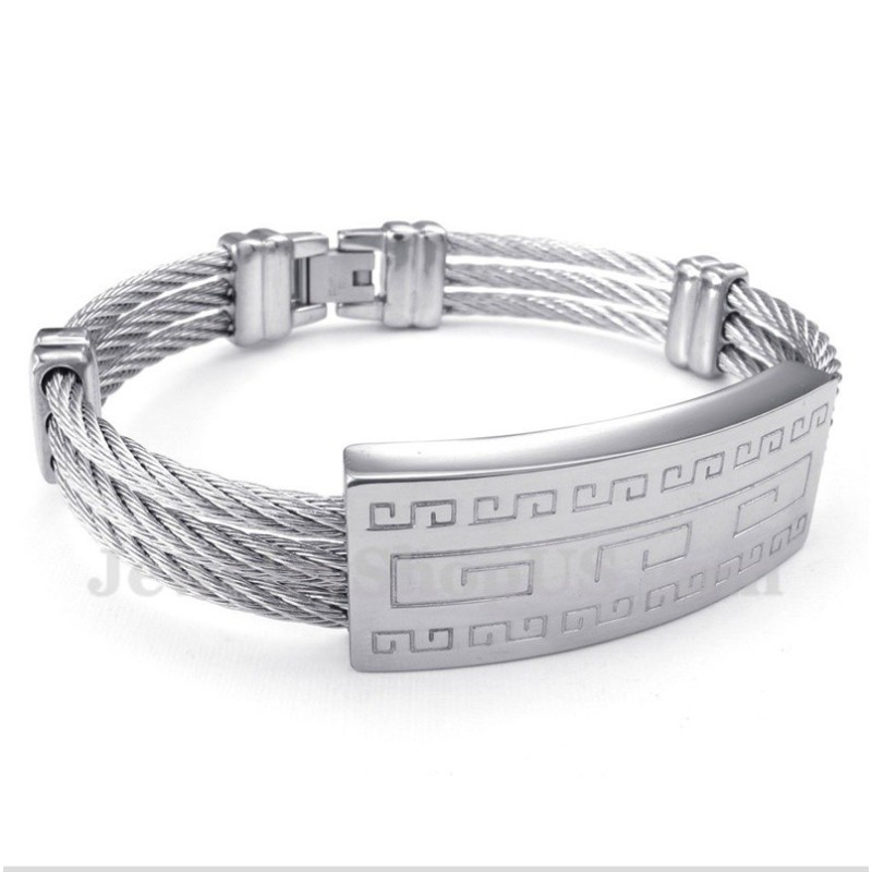Titanium Kabelarmbånd Til Mænd