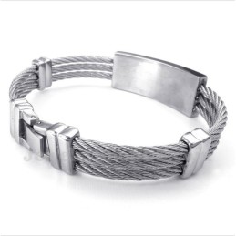 Titanium Diamant Kabelarmbånd Til Mænd