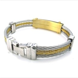 Titanium Diamant Kabelarmbånd Til Mænd