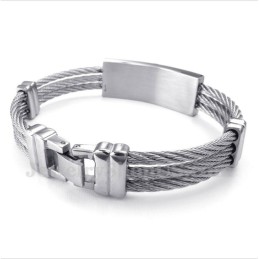 Titanium Kabelarmbånd Til Mænd