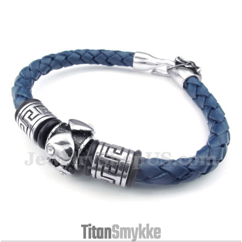 Herrearmbånd I Titaniumlæder