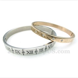 Titanium Diamant Romertal Pararmbånd (Et Par)