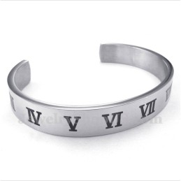 Armbånd Med Romertal I Titanium Til Mænd