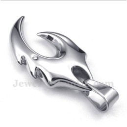 Herre Titanium Ulvefangsvedhæng Med Fri Kæde