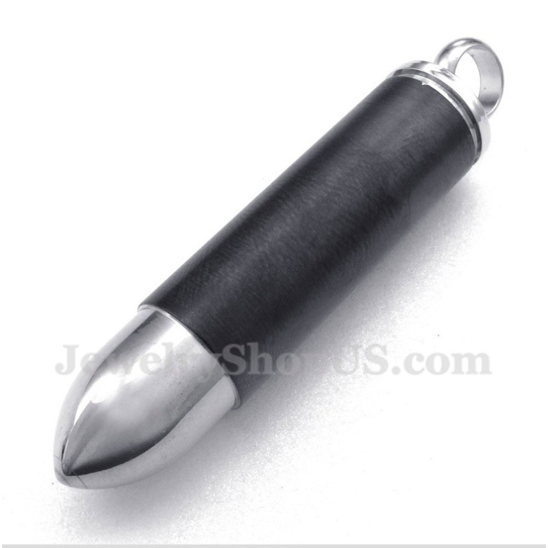 Herre Titanium Sort Kuglevedhæng Med Fri Kæde