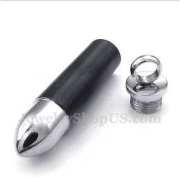 Herre Titanium Sort Kuglevedhæng Med Fri Kæde