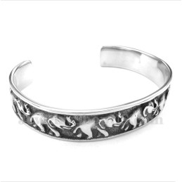 Herrearmbånd Med Titanium-Elefant