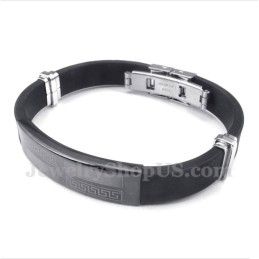 Herre Gummi Titanium Armbånd