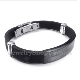 Herre Gummi Titanium Armbånd