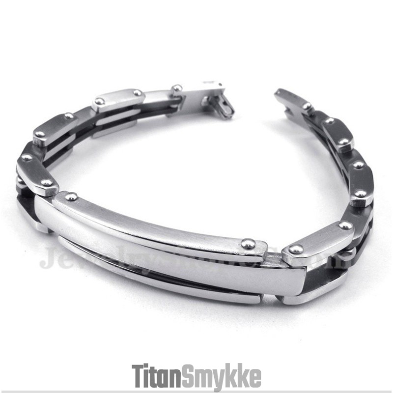 Herrearmbånd I Sort Titanium