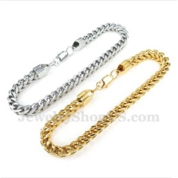 Herrearmbånd I Sølv Med Titanium