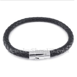 Herrearmbånd I Sort Læder