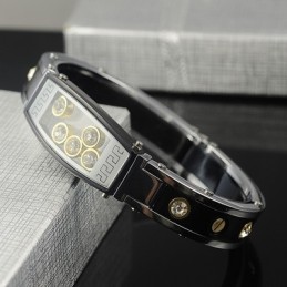 Herre Titanium Diamant Armbånd