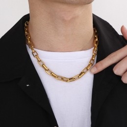 Rock Hip-Hop Firkantet Titanium Armbånd Til Mænd