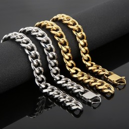 Cubansk Kæde Titanium Armbånd Til Mænd