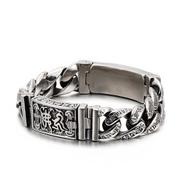 Cool Titanium Kranie Armbånd Chic Herre Titanium Modesmykker