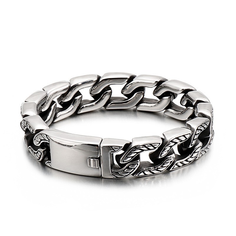 Cool Titanium Kranie Armbånd Chic Herre Titanium Modesmykker