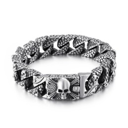 Chic Titanium Korsarmbånd Herre Titanium Kraniearmbånd