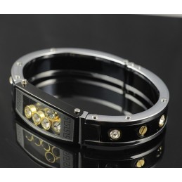 Herre Titanium Diamant Armbånd