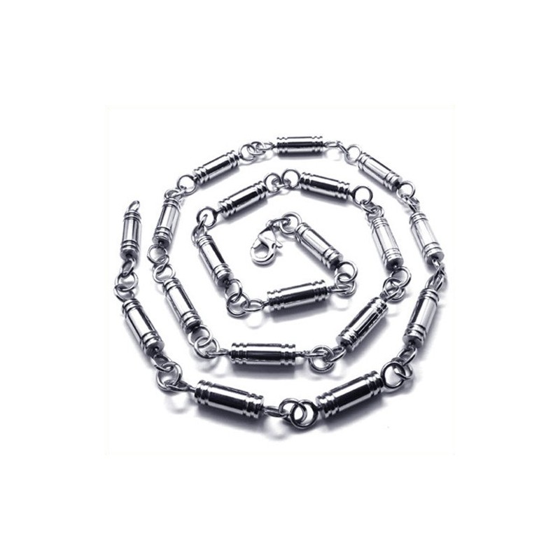 21,7 Tommer Titanium Cylinder Halskæde 21,7 Tommer Titanium Cylinder Halskæde