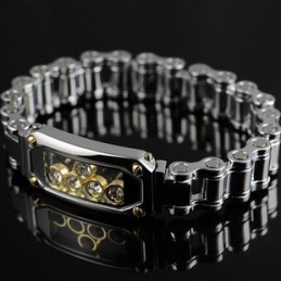 Herre Titanium Diamant Armbånd