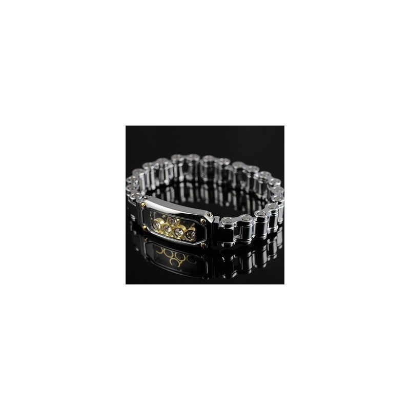 Herre Titanium Diamant Armbånd