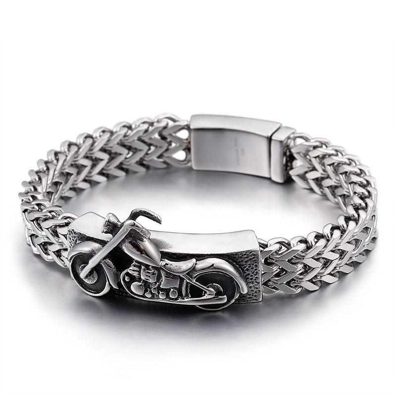 Motorcykel Motorcykel Nye Smykker Vintage Titanium Armbånd