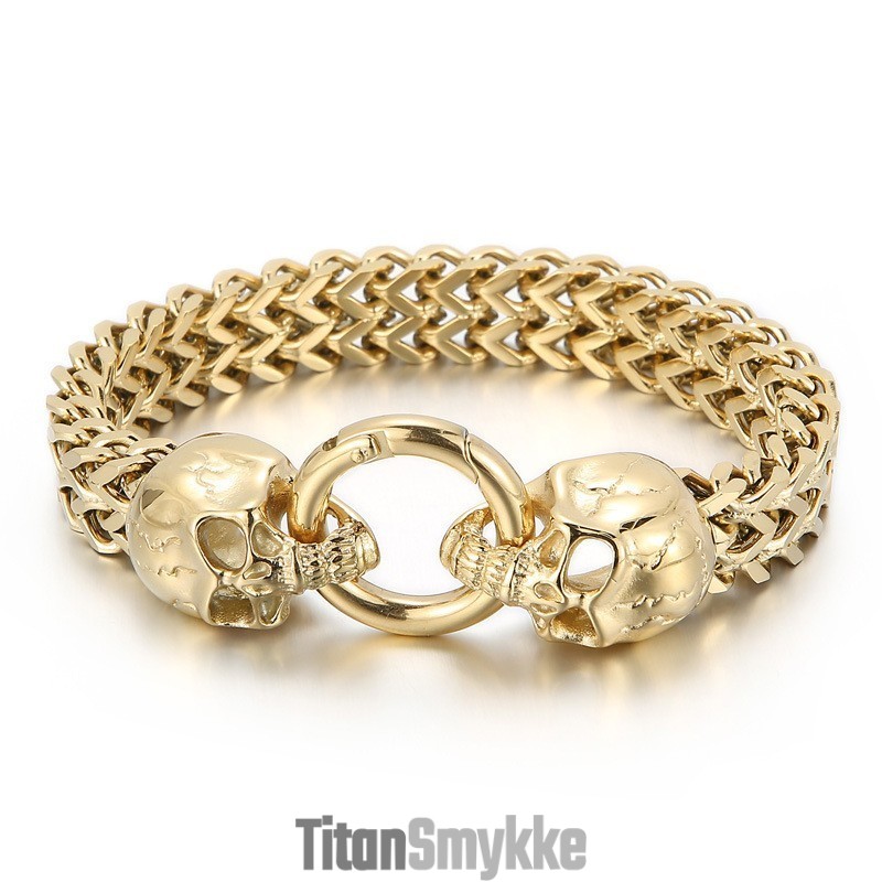 Cool Skull Titanium Herrearmbånd