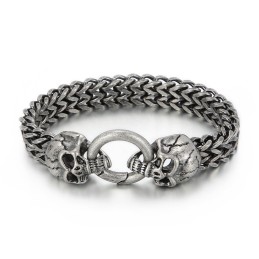 Cool Skull Titanium Herrearmbånd