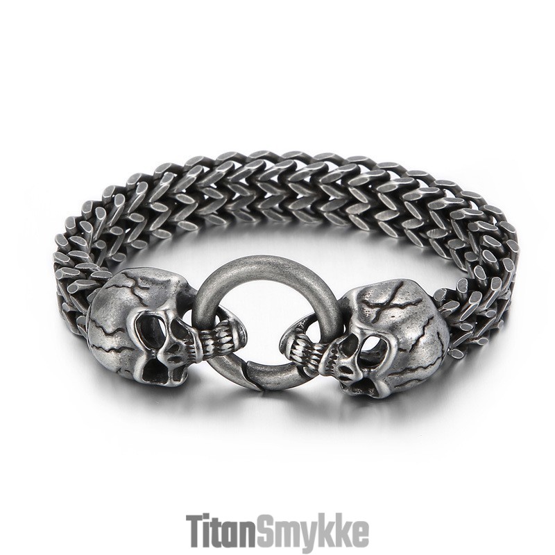 Cool Skull Titanium Herrearmbånd Cool Skull Titanium Herrearmbånd