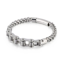Moderigtigt Nyt Titanium Biker Mænd Og Kvinder Kæde Biker Kæde Armbånd